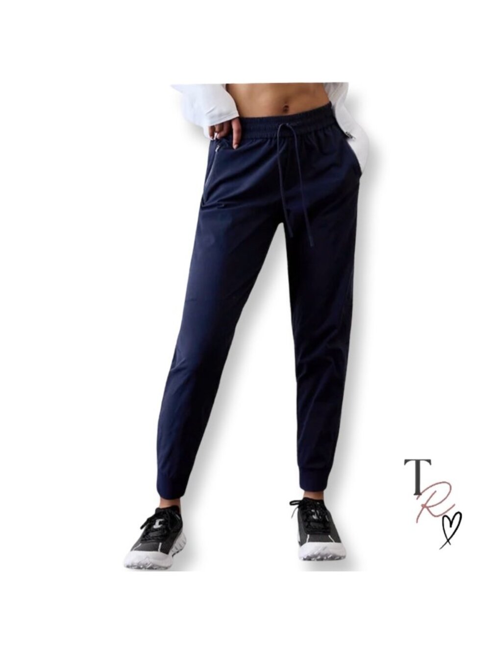 Athleta NWT Trekkie North Navy Technical Gorpcore Hiking Joggers Pants M Tall